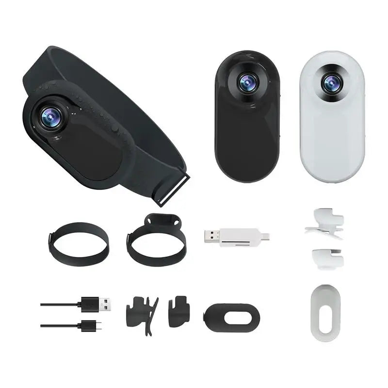 Pet Collar Camera HD 1080P Mini Sports Camera with Screen Video Recording Outdoor Wireless Camera Collar Pet Cat Safety Supplies